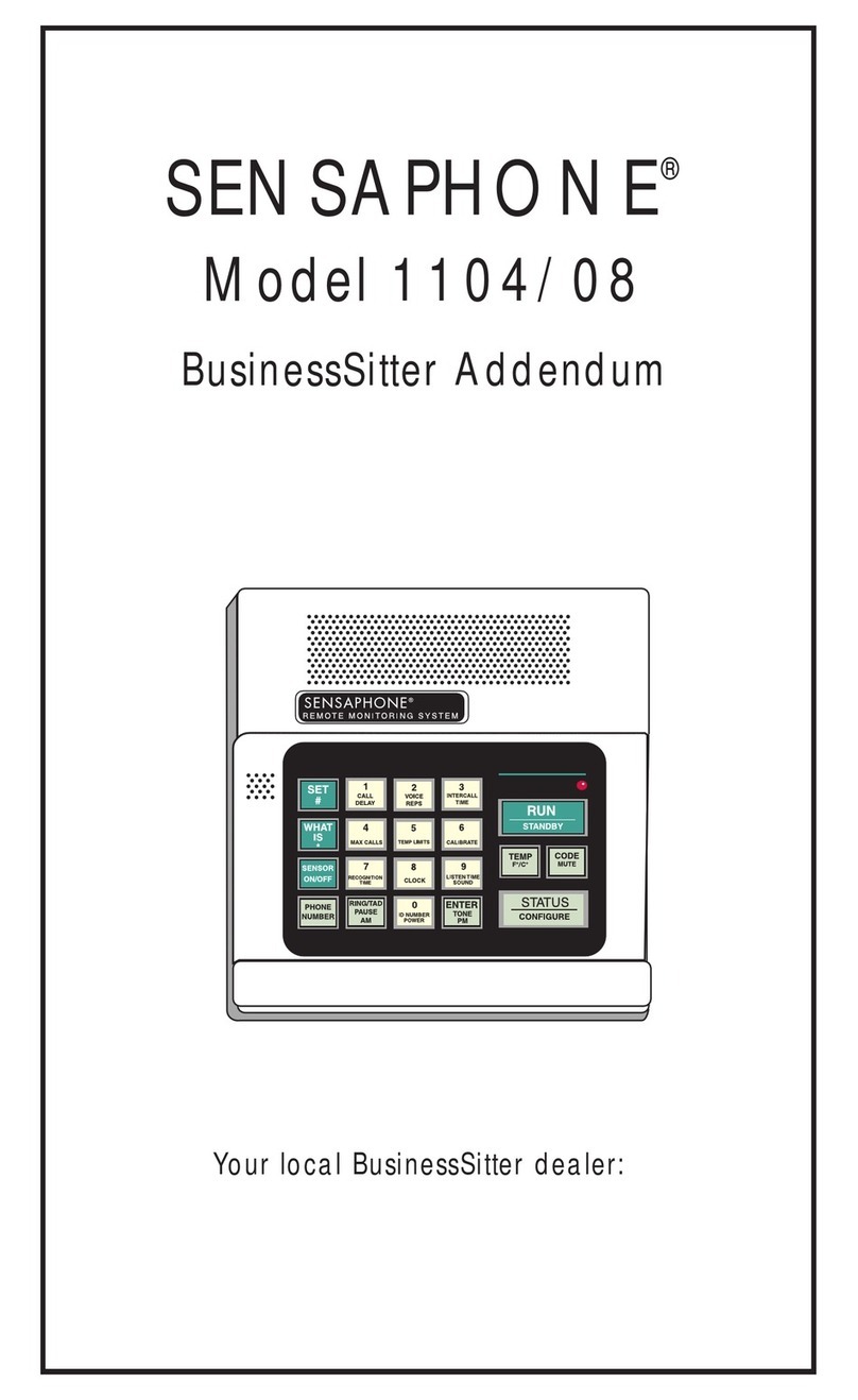 Sensaphone 1104 user manual