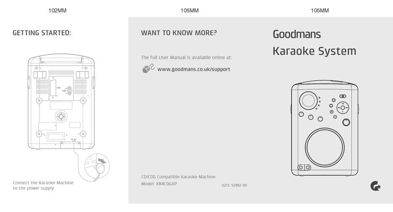Goodmans XB4CDGXP User manual