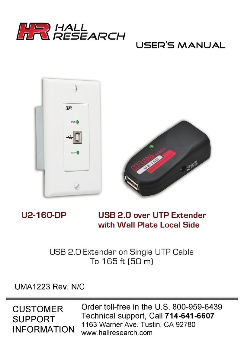 Hall Research Technologies U2-160-DP user manual Hall Research Technologies U2-160-DP user manual