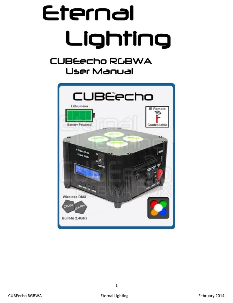 Eternal Lighting CUBEecho RGBWA user manual