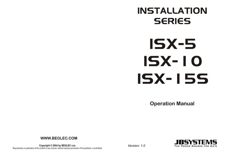 JB Systems ISX-5 User manual