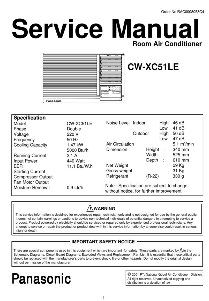 Panasonic CW-XC51LE User manual