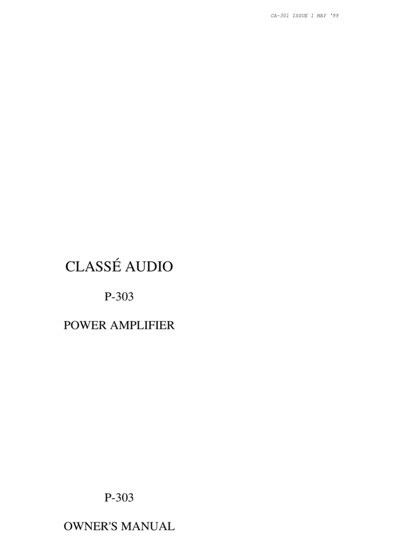 Classe Audio P-303 user manual