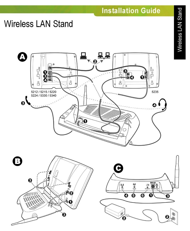 Mitel Wireless LAN Stand installation guide