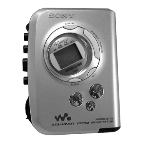 Sony Walkman WM-FX488 User manual