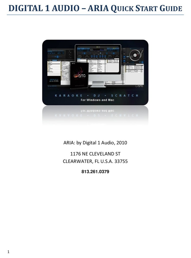 Digital 1 Audio ARIA quick start guide