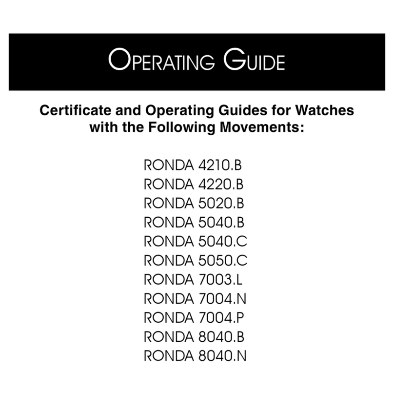 Bruno Sohnle RONDA 4210.B operating guide