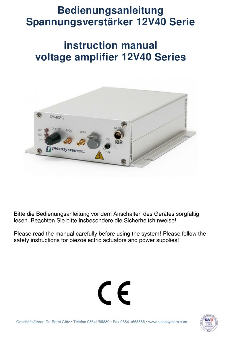 piezosystem 12V40 Series instruction manual