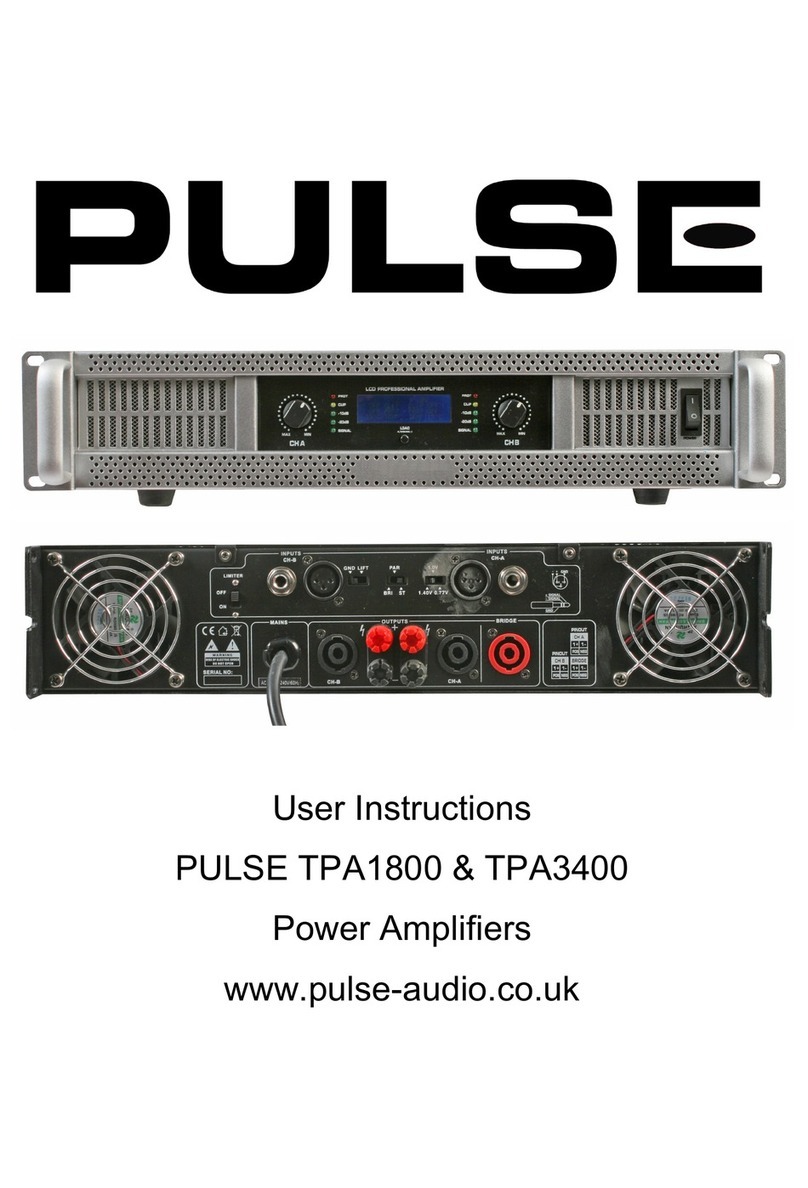 PULSE+ TPA1800 User instructions