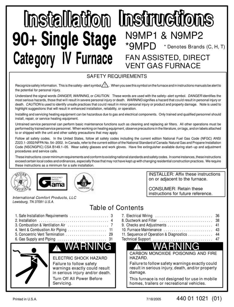 International comfort products N9MP1 installation instructions International comfort products N9MP1 installation instructions