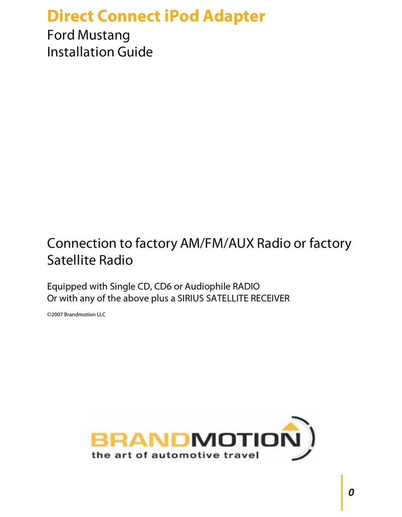 BrandMotion Direct Connect iPod Adapter installation guide