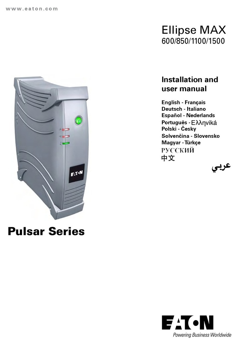 Eaton Ellipse MAX 600 User manual