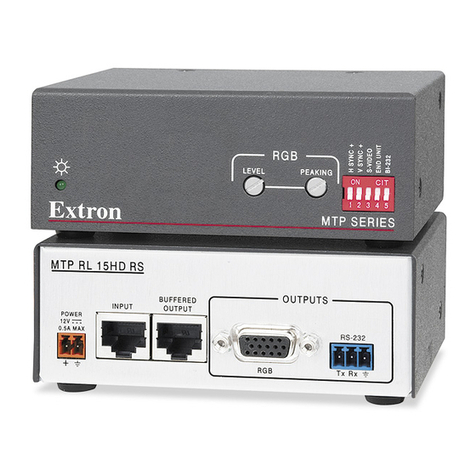 Extron electronics MTP 15HD RS Series User manual Extron electronics MTP 15HD RS Series User manual