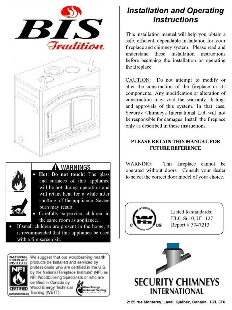 BIS TRADITION Installation and operating instructions
