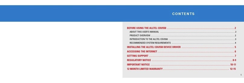 UTStarcom Altel CDU550 User manual UTStarcom Altel CDU550 User manual