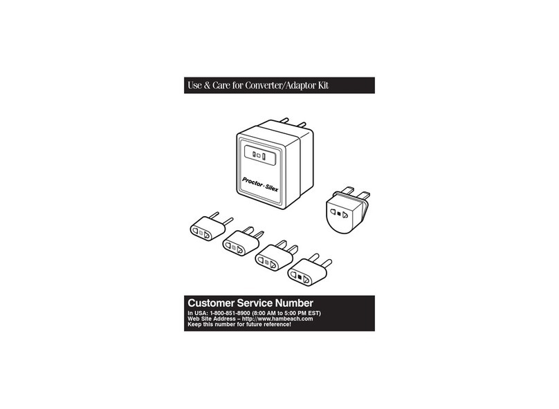 Proctor-Silex Proctor-Silex Use & care guide