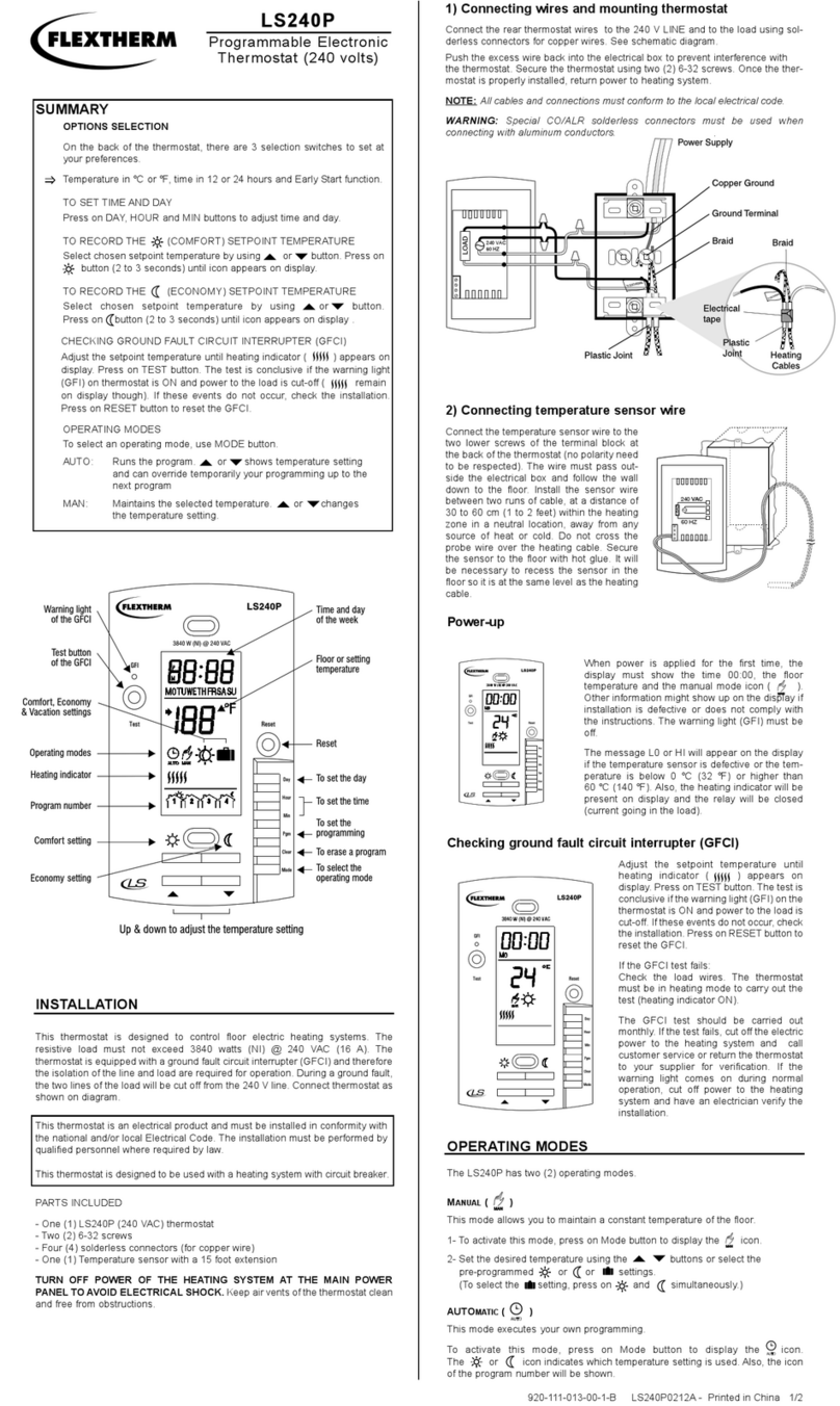 Flextherm LS240P User manual Flextherm LS240P User manual