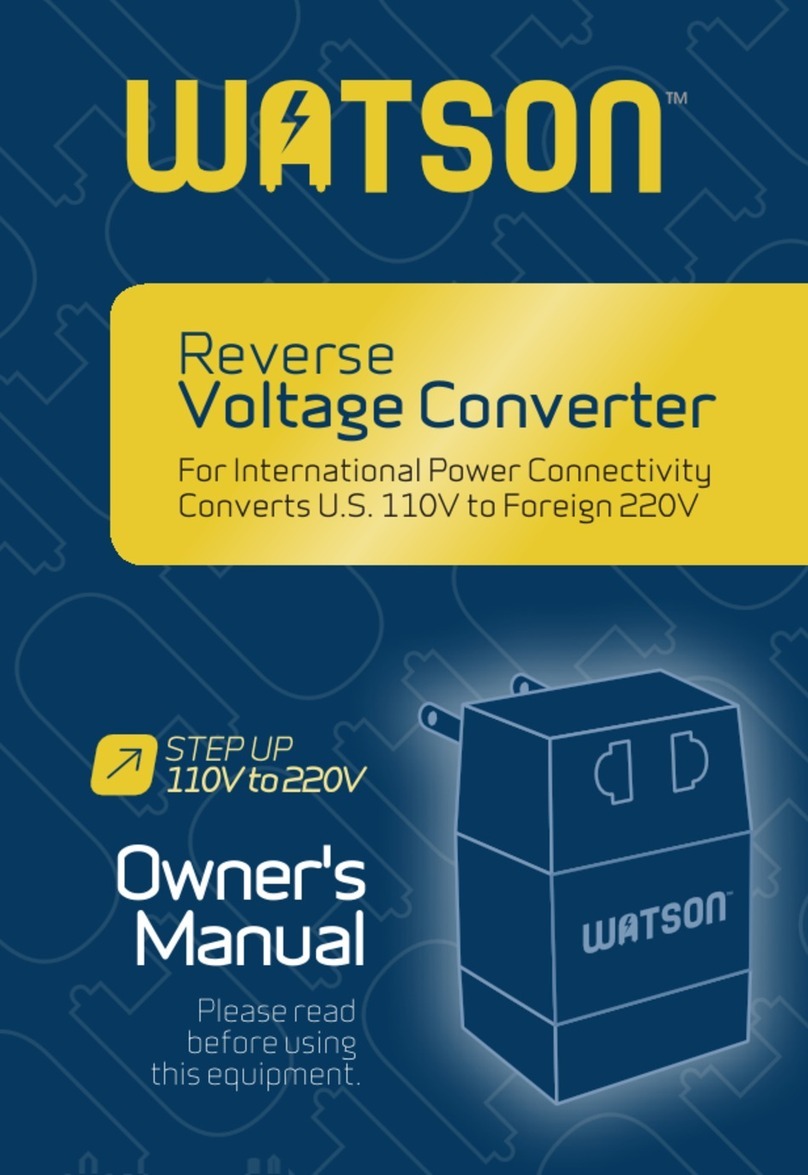 WATSON Reverse voltage converter User manual