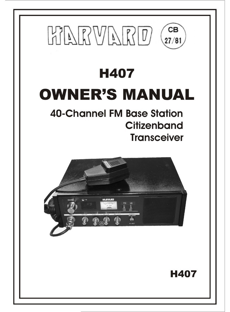 HARVARD H407 owner's manual