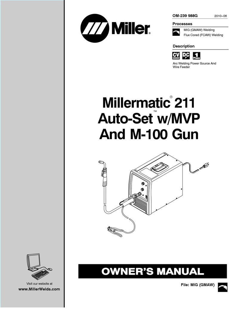 Miller Millermatic 211 Auto-Set owner's manual