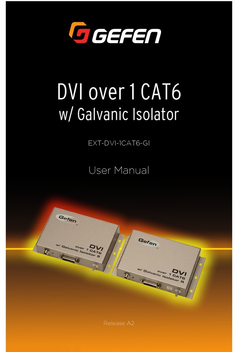 Gefen EXT-DVI-1CAT6-GI user manual
