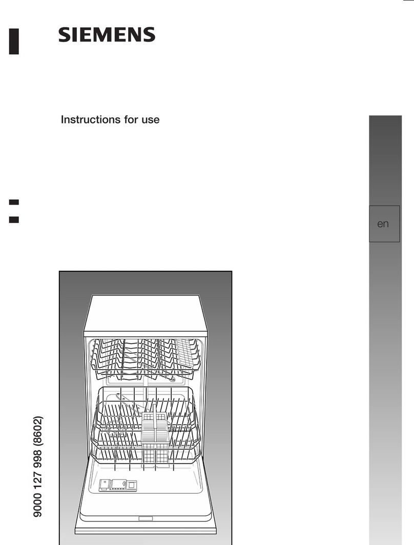 Siemens Dishwahser User manual