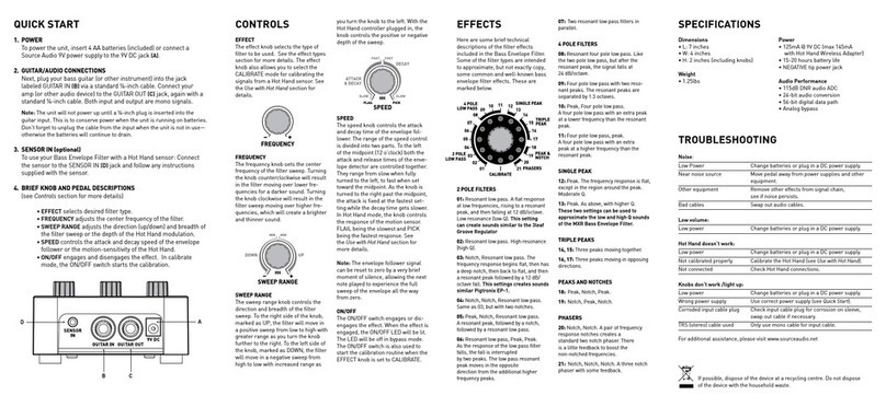 Source Audio Soundblox quick start guide