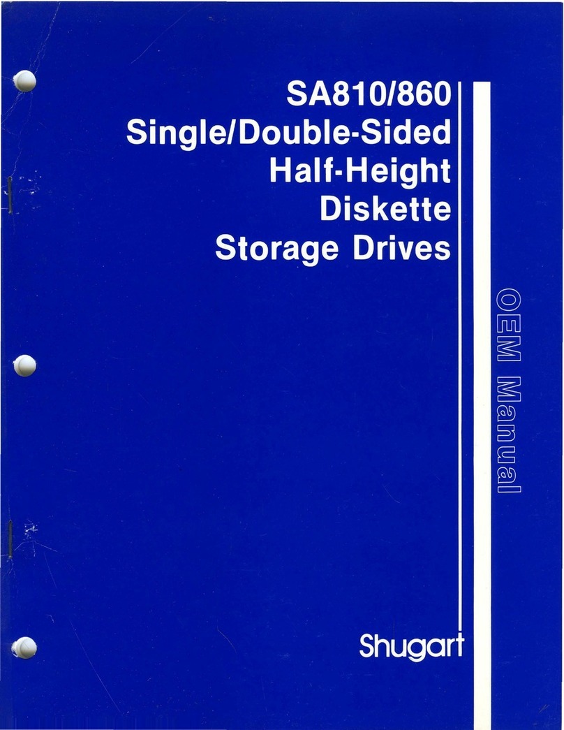 Shugart SA810 owner's manual