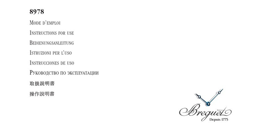 Breguet 8978 Instructions for use