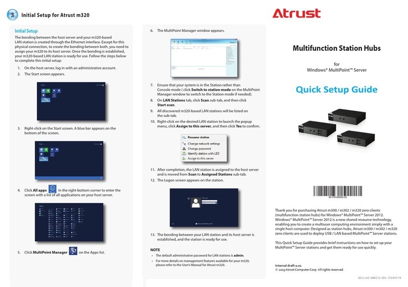 Atrust m320 Setup guide