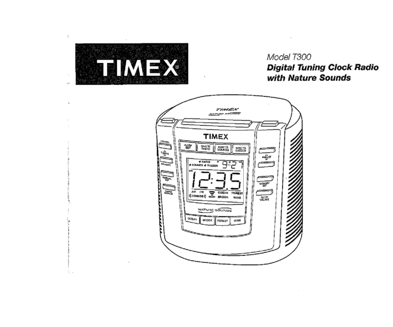Timex T300 User manual