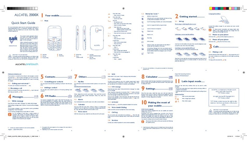 Alcatel 2000X User manual
