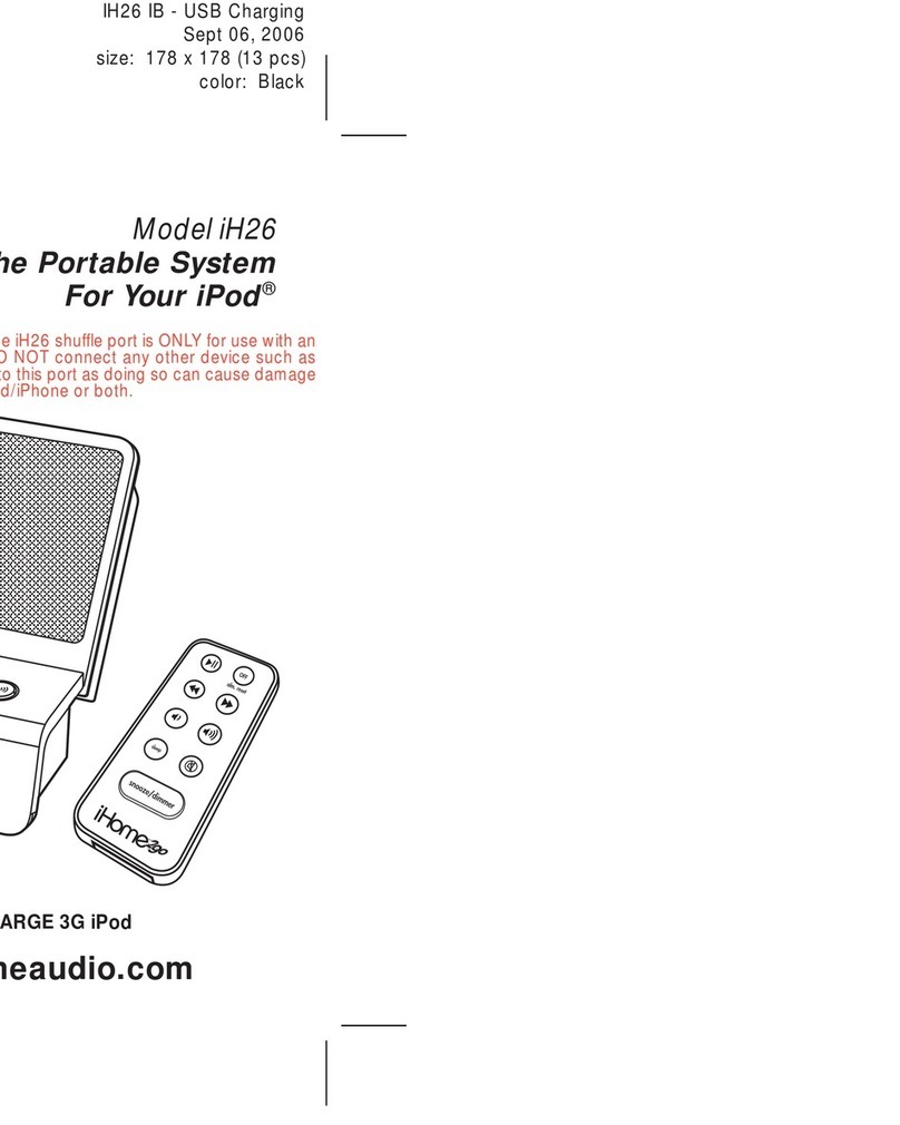 iHome290 iH 26 user manual