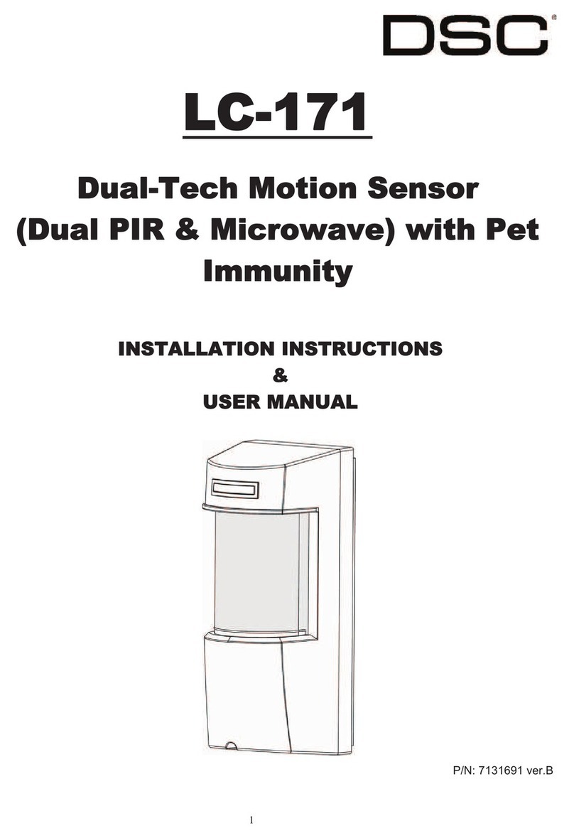 DSC LC-171 Installation instructions & user manual