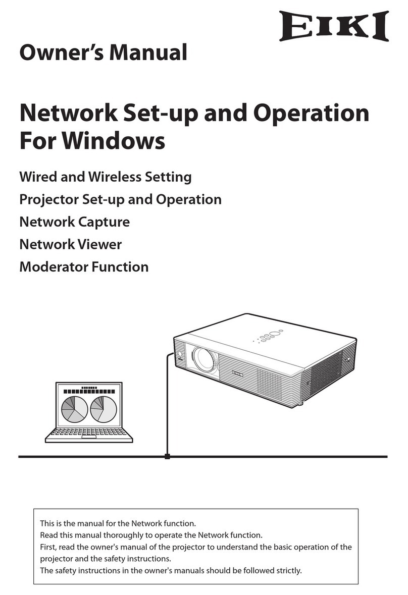 Eiki Digital projector User manual Eiki Digital projector User manual