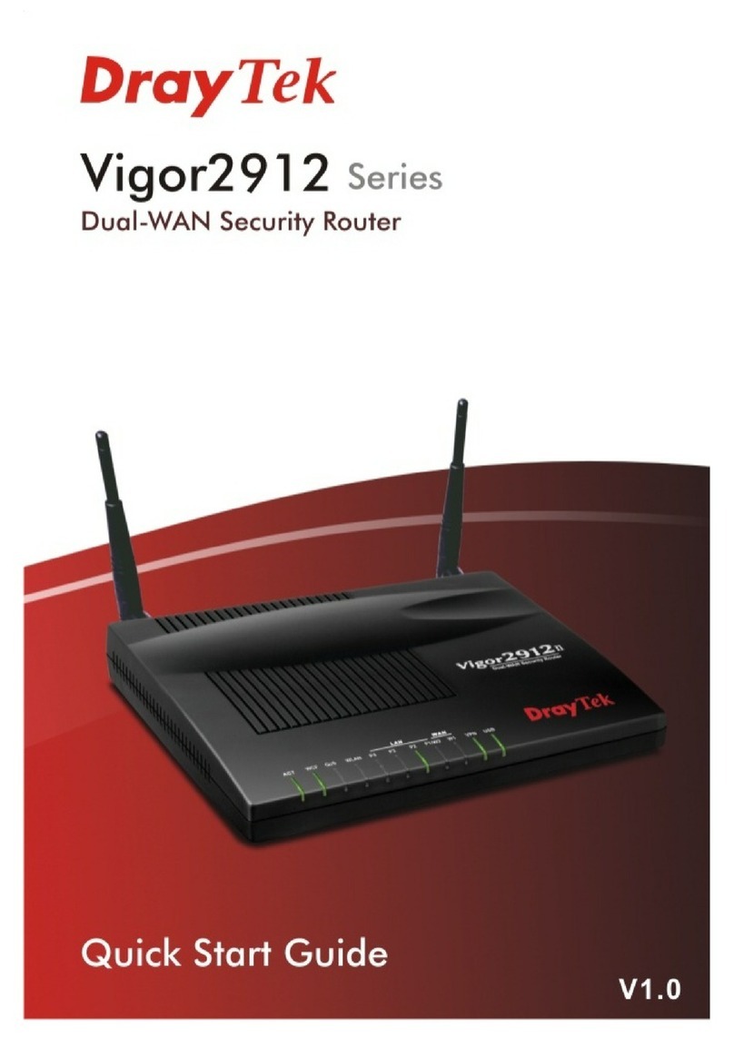 Draytek Vigor2912 Series quick start guide