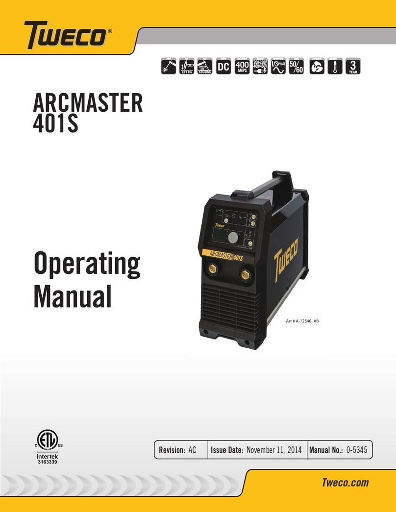 Tweco ARCMASTER 401S operating manual