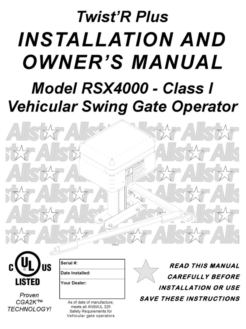 Linear Twist'R Plus SX4000 User manual