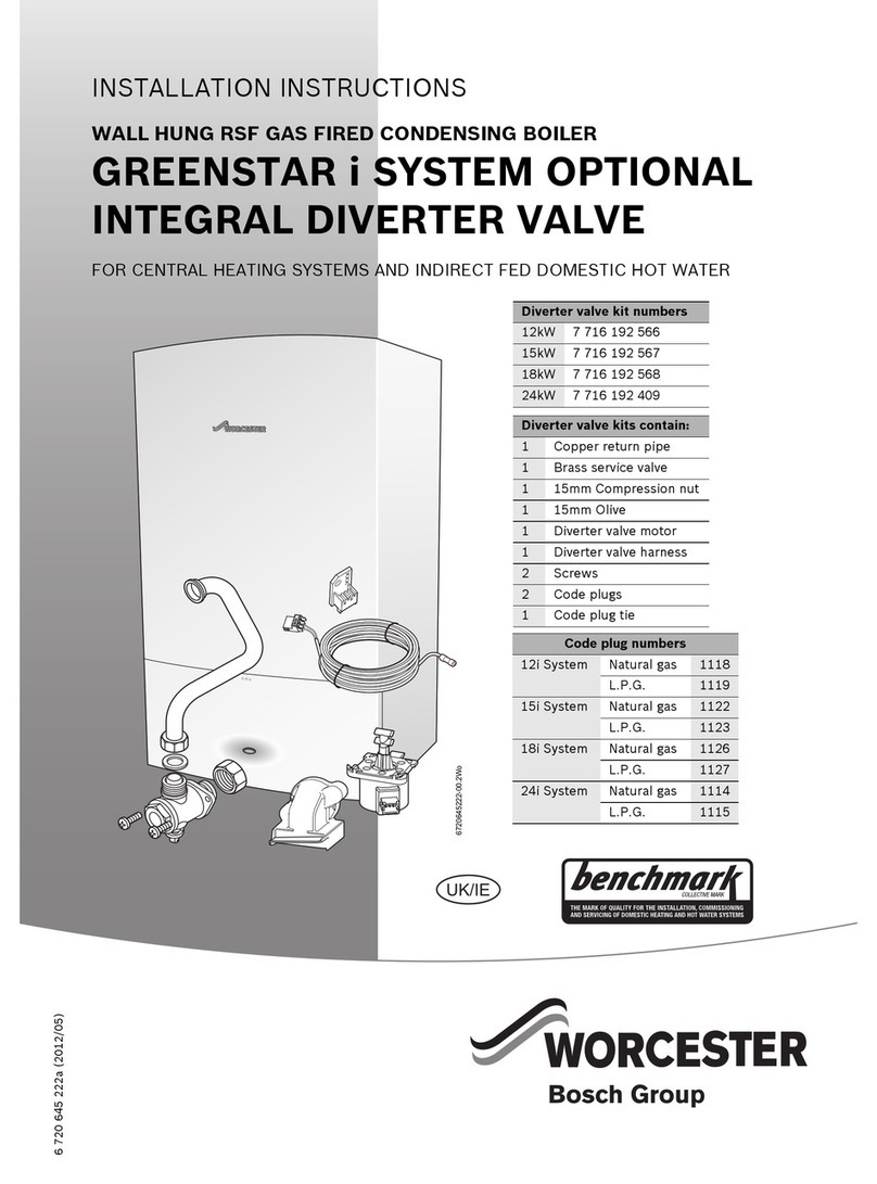 Worcester Gas boiler installation instructions