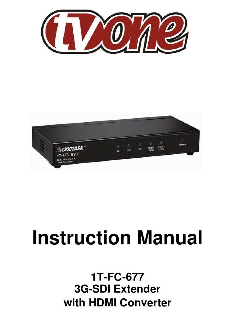TV One 1T-FC-677 instruction manual