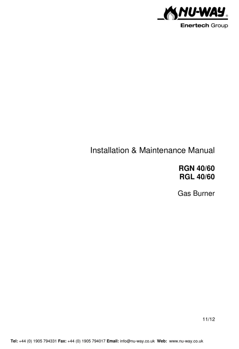 Nu-Way RGN 60 Installation & maintenance manual