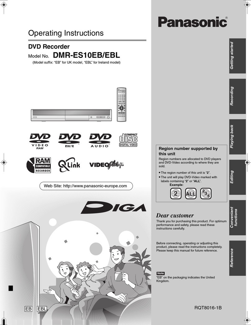 Panasonic Diga DMR-ES10EB User manual