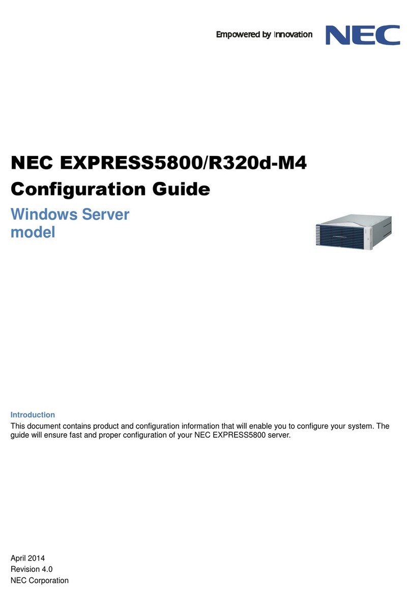 NEC Express5800/R320d-M4 Series Configuration guide