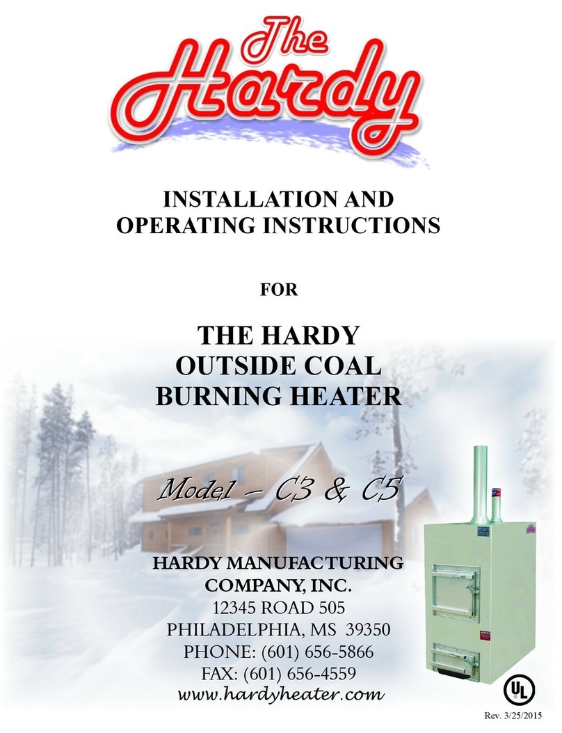Hardy C3 Installation and operating instructions