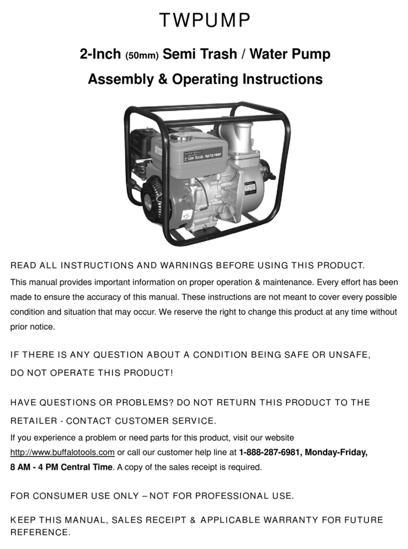 Buffalo Tools TWPUMP Assembly & operating instructions