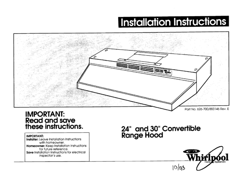 Whirlpool 30 " Eye-Level Gas Range installation instructions