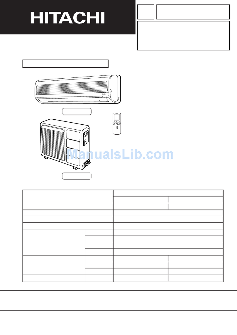 Hitachi RAS-25CNH1 User manual