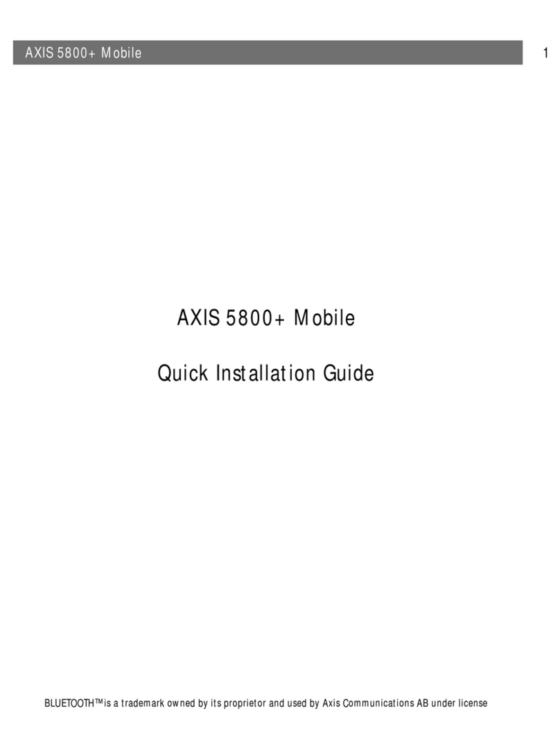 Axis 5800 Quick installation guide