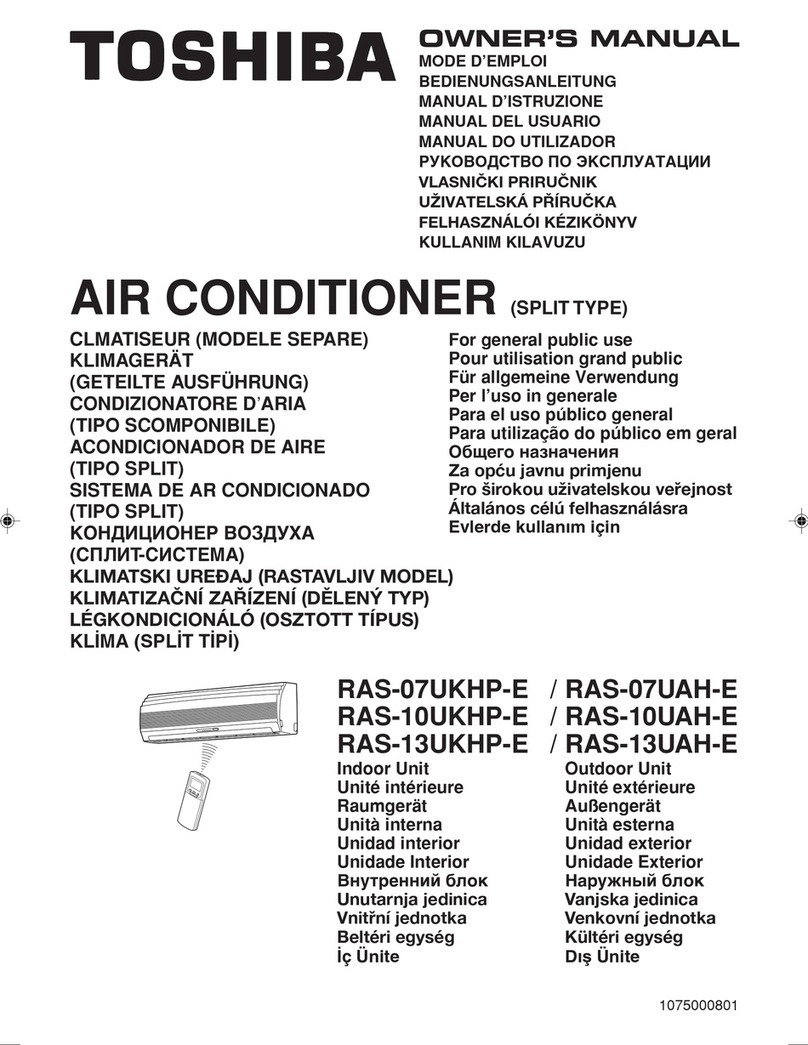 Toshiba RAS-07UKHP-E User manual