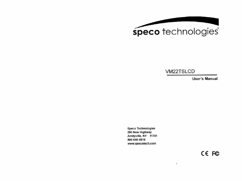 Speco VM22TSLCD user manual